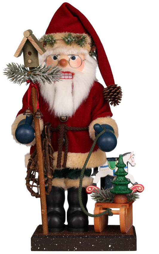 Christian Ulbricht Nutcracker - Santa With Sled - 18.5"