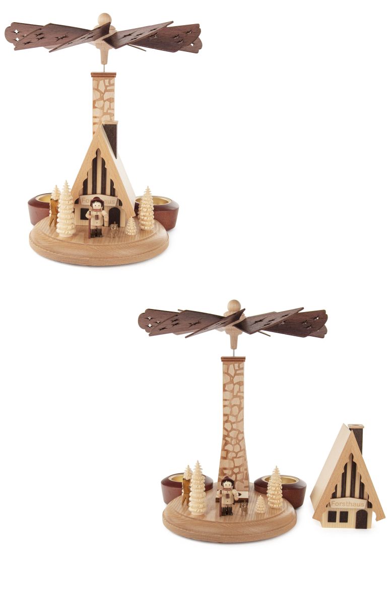 Dregeno Pyramid - Natural "Frosthaus" Pyramid with Smoker House Detail