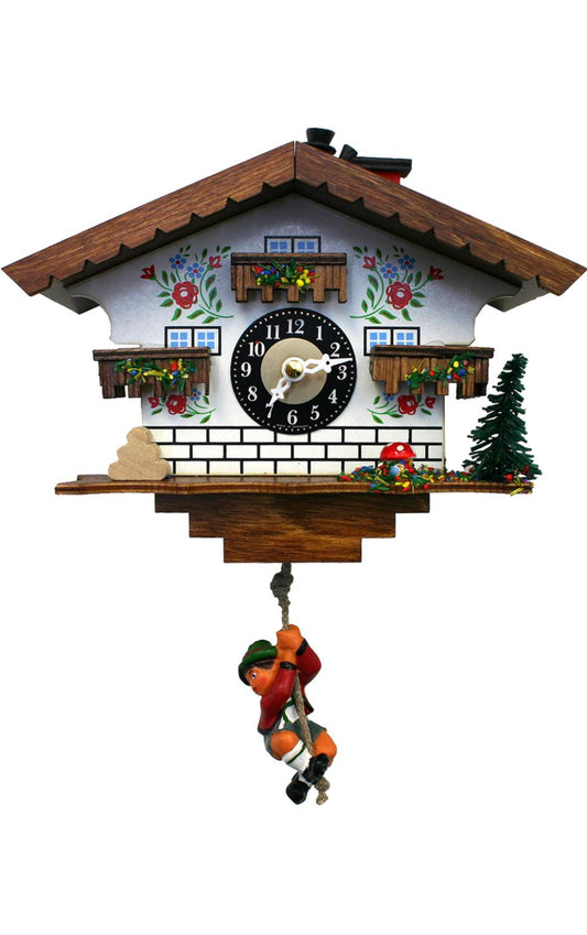 Clock with white house and Chimneysweep