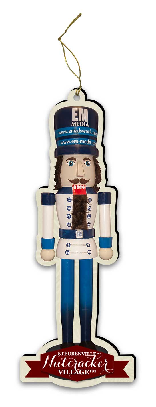 EM Media Nutcracker Replica Ornament