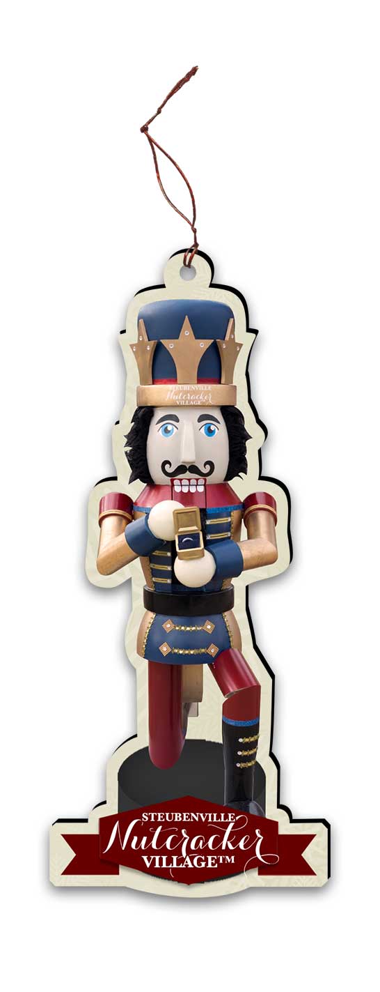 Mistletoe Proposing Nutcracker Replica Ornament