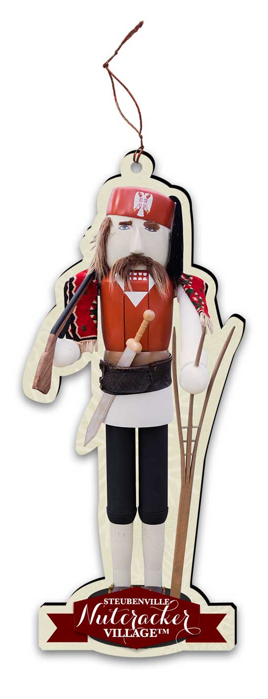 Kuzman Serbian Famer-Warrior Nutcracker Replica Ornament