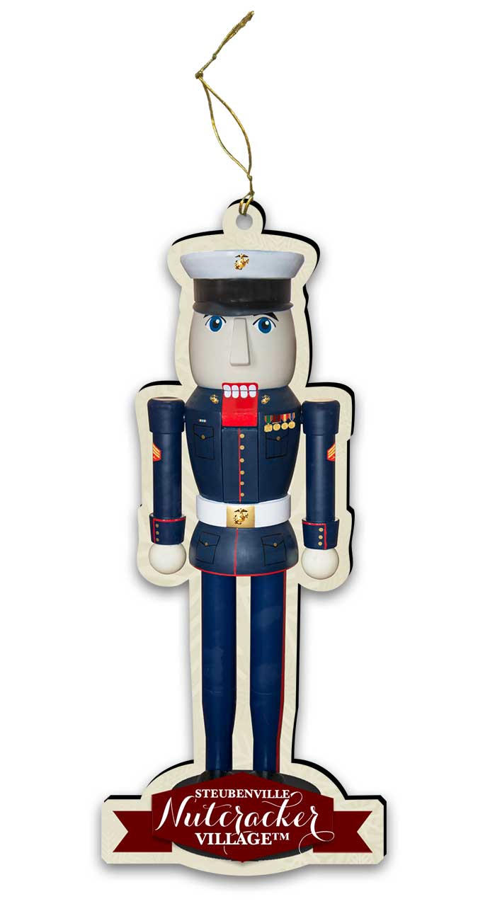 Marine Bill Nutcracker Replica Ornament