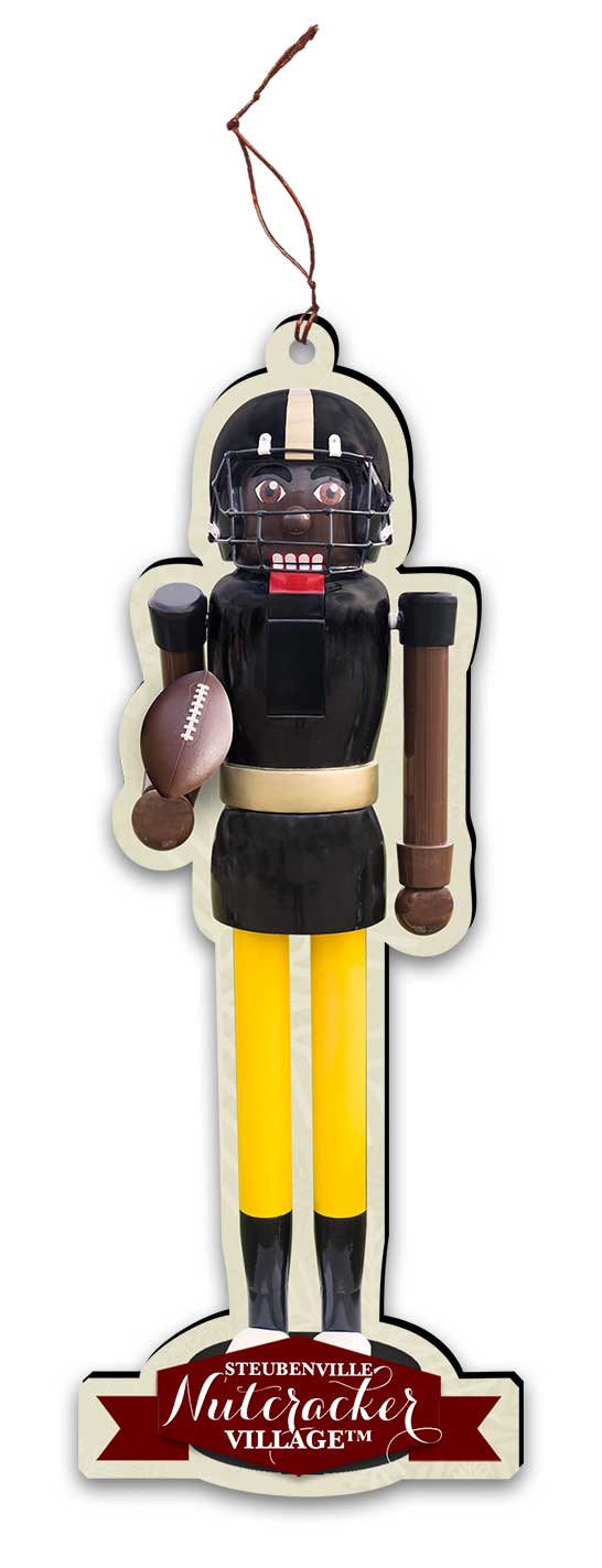 Black and Yellow Nutcracker Replica Ornament