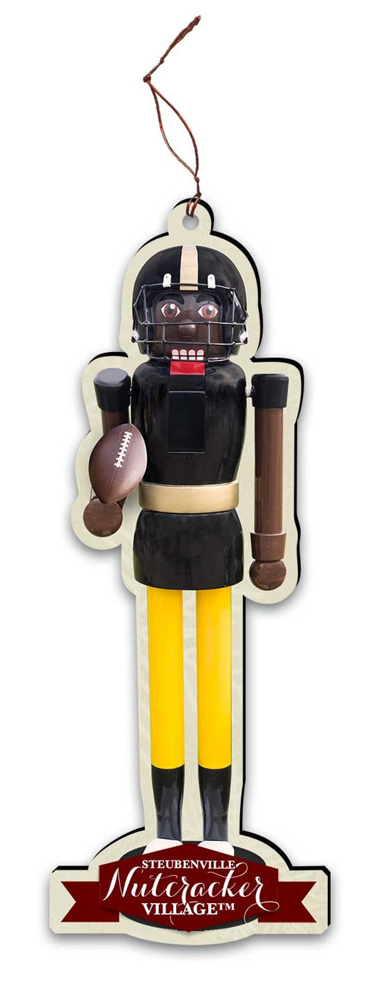 Black and Yellow Nutcracker Replica Ornament