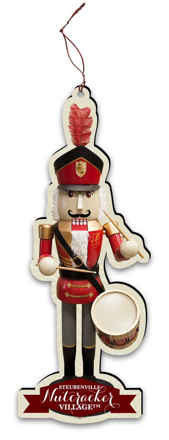 Indian Creek Drummer Nutcracker Replica Ornament