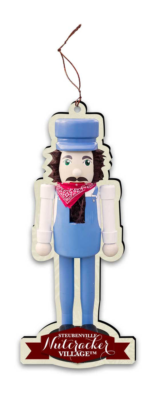 Train Engineer Nutcracker Replica Ornament