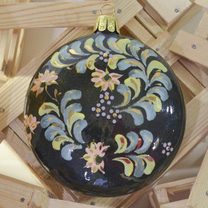 Firebird round ceramic ornament