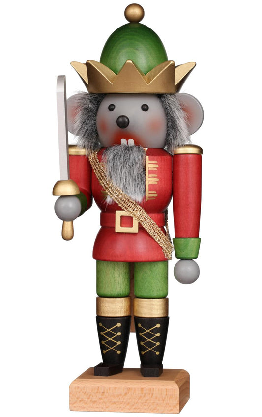 Christian Ulbricht Nutcracker - Mouse King - 10.6"H x 3.75"W x 3.75"D