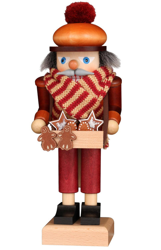 Christian Ulbricht Nutcracker - Gingerbread Vendor (Natural) - 10.4"H x 3.7"W x 4.1"D