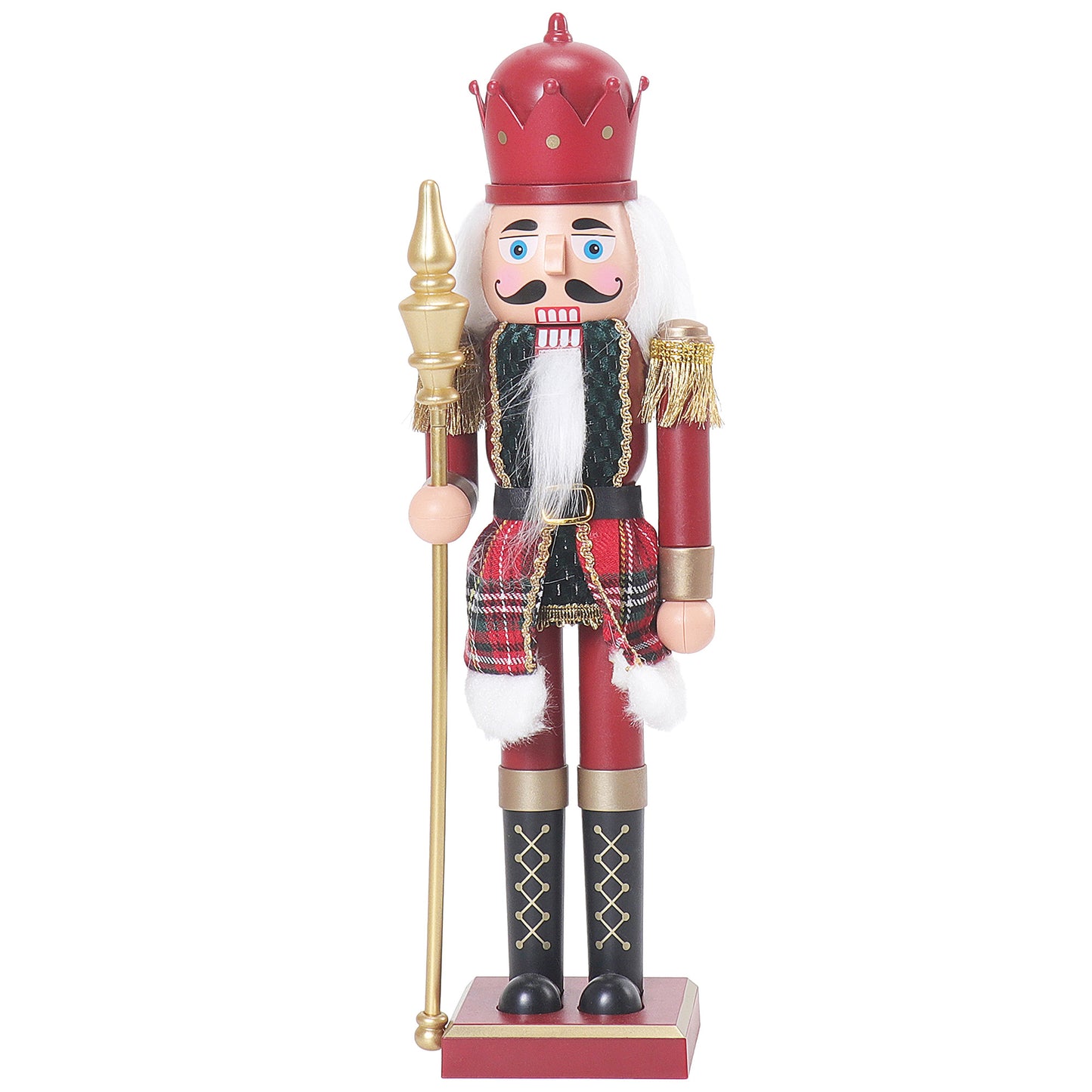 15" Red & Green Musical/Animated Nutcracker