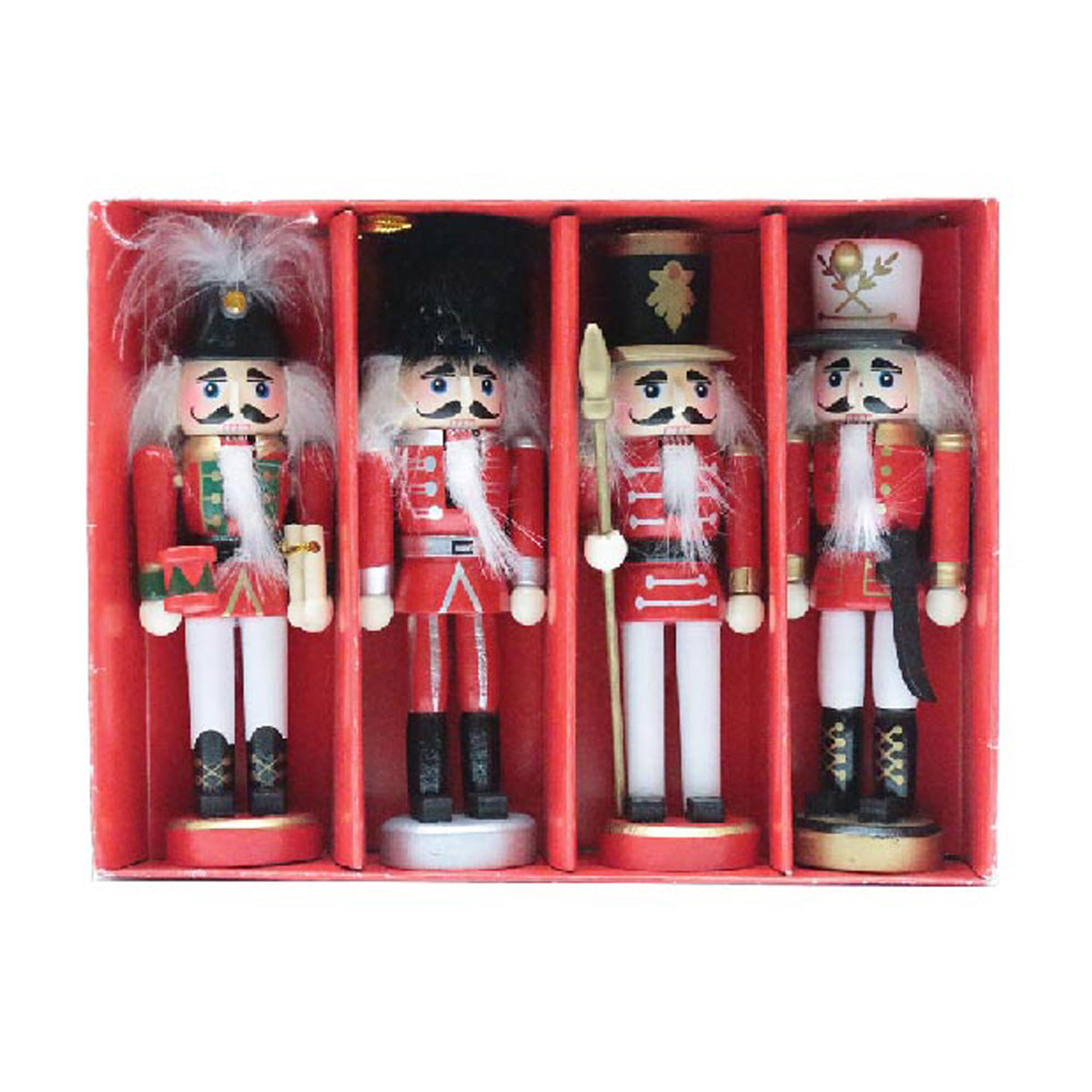 Nutcracker Ornaments, Set of 4