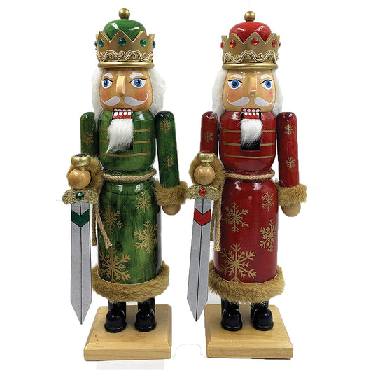 Snowflake King Nutcracker, 2 Assorted