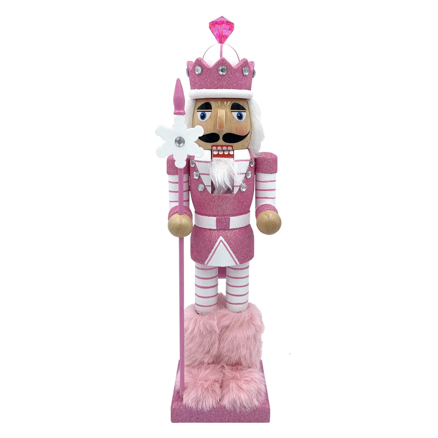 Pink Snowflake Nutcracker
