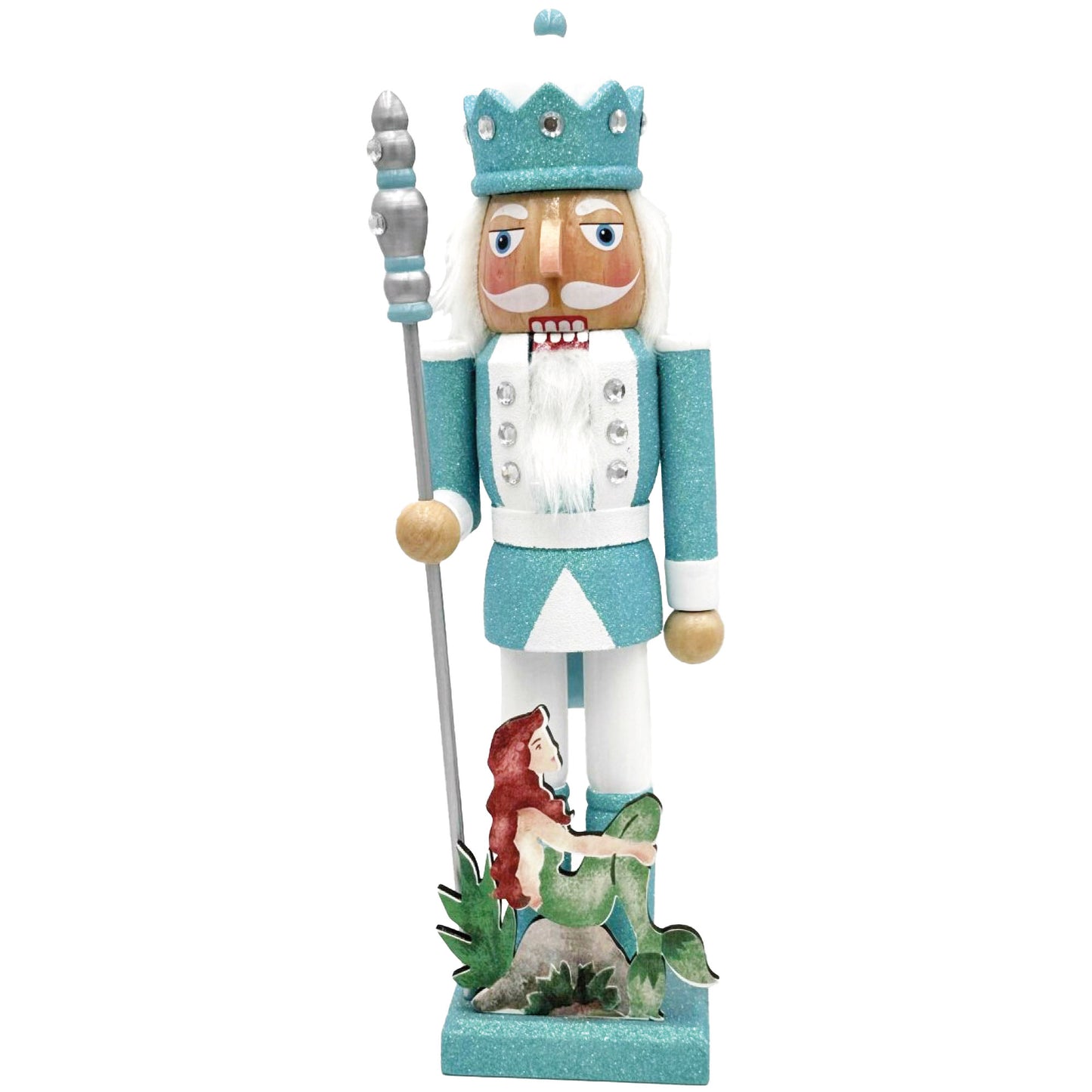 14" Mermaid King Nutcracker