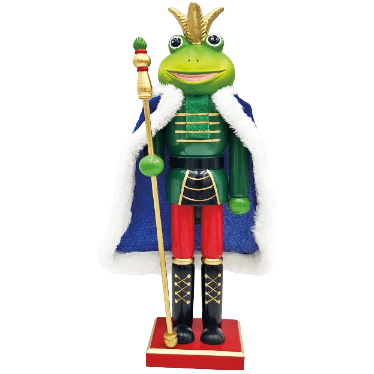 14" Frog King Nutcracker
