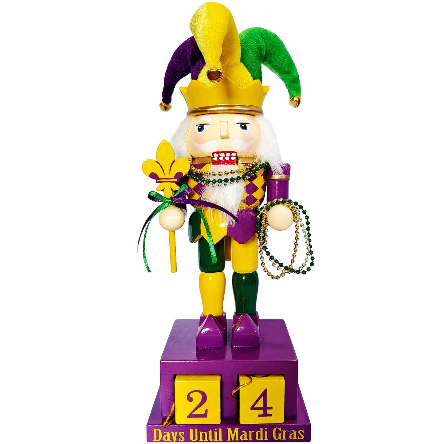 10″ Days Until Mardi Gras Nutcracker