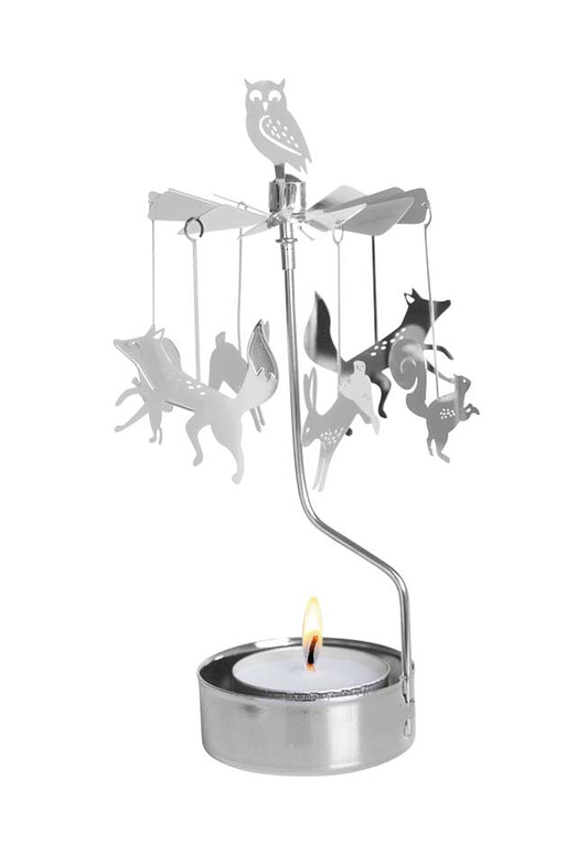Forest Animals Rotary Candleholder