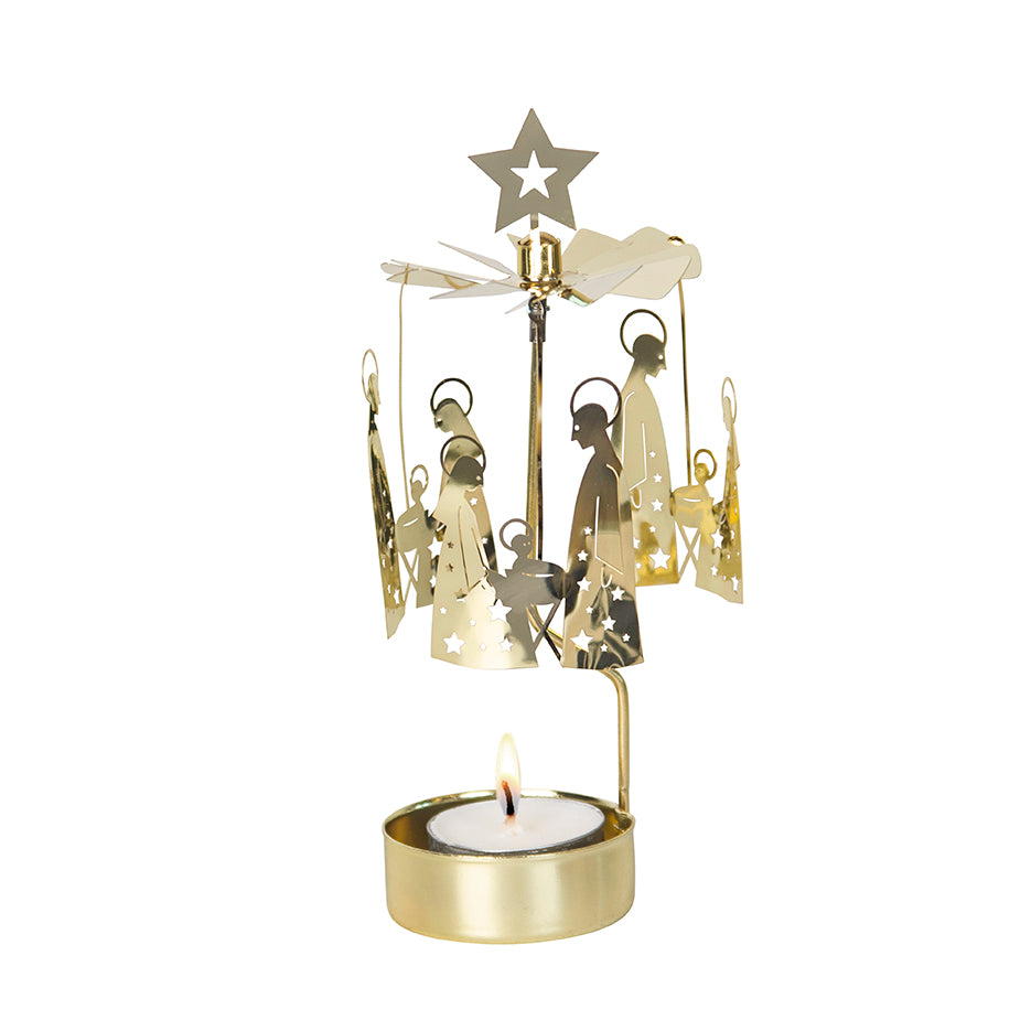 Rotary Candleholder, Nativity Family