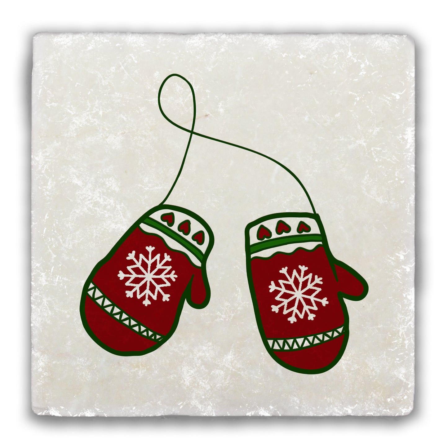 Mittens Tumbled Stone Coaster