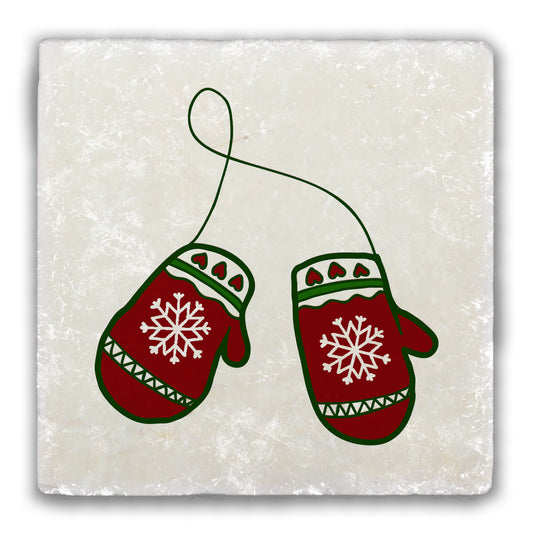 Mittens Tumbled Stone Coaster