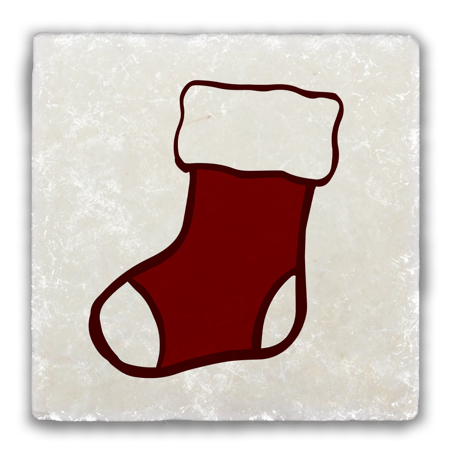 Stocking Tumbled Stone Coaster