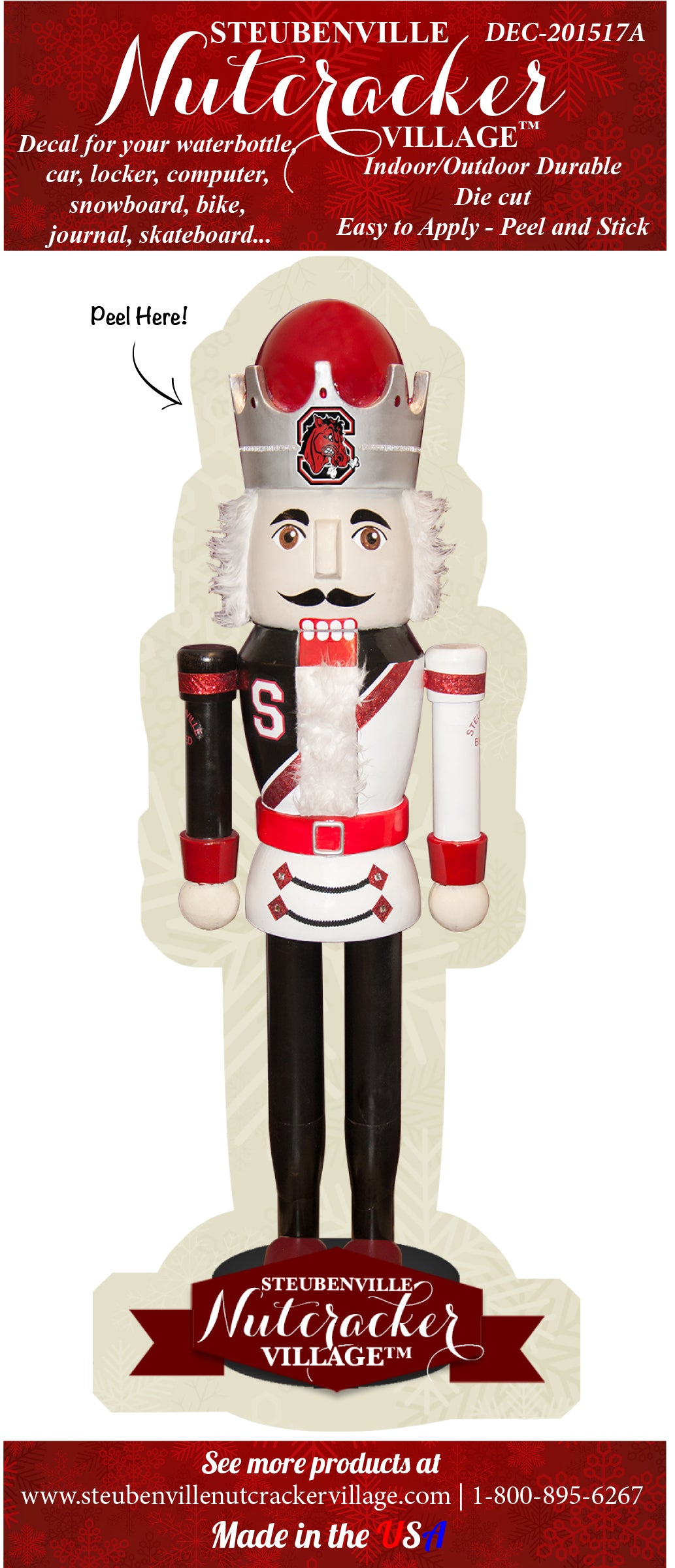 Steubenville High School Nutcracker Decal