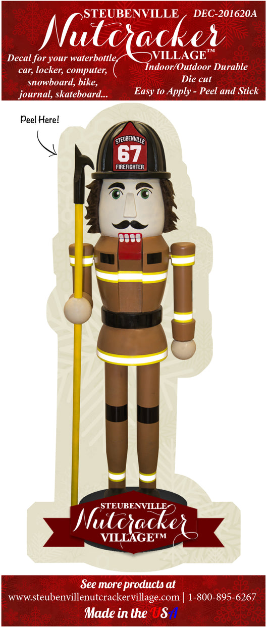 Fireman Nutcracker Decal