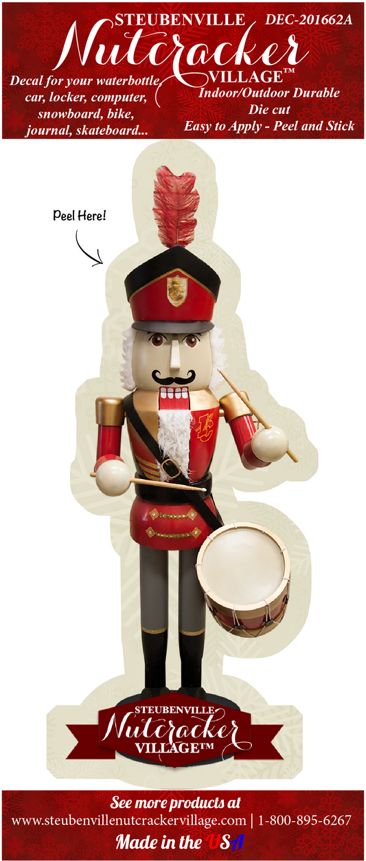 Indian Creek Drummer Nutcracker Decal