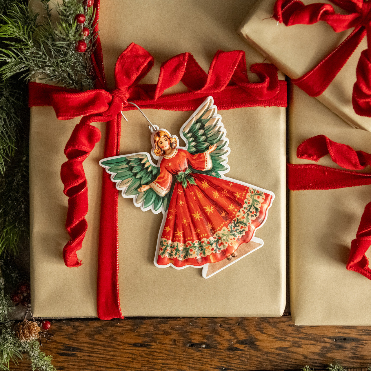cheerful angel ornament
