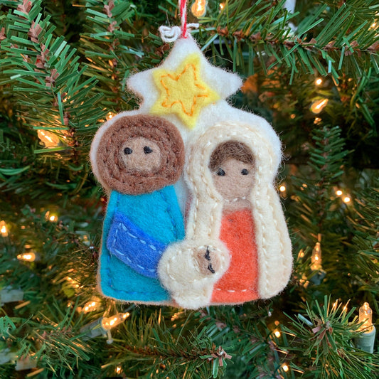 Nativity Felt Wool Ornament