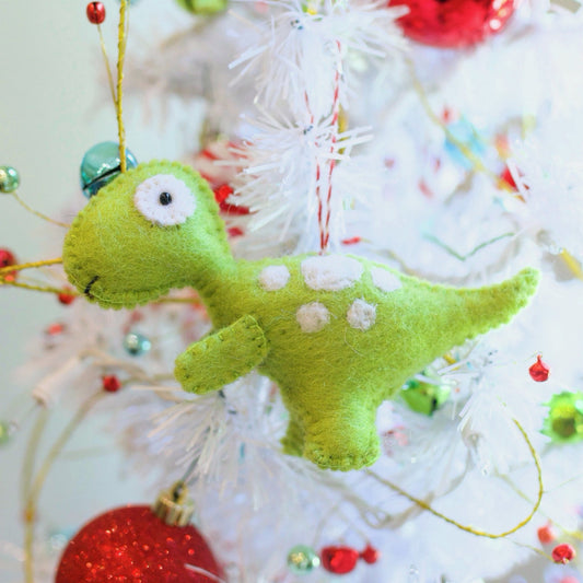T-Rex Felt Wool Ornament