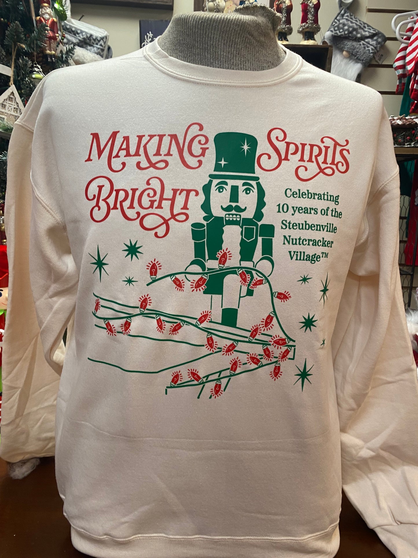 "Making Spirits Bright" Crewneck