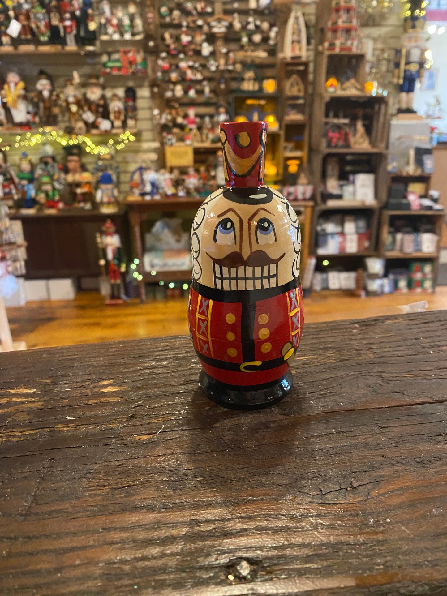 Nutcracker Looking Upwards Nesting Doll - medium