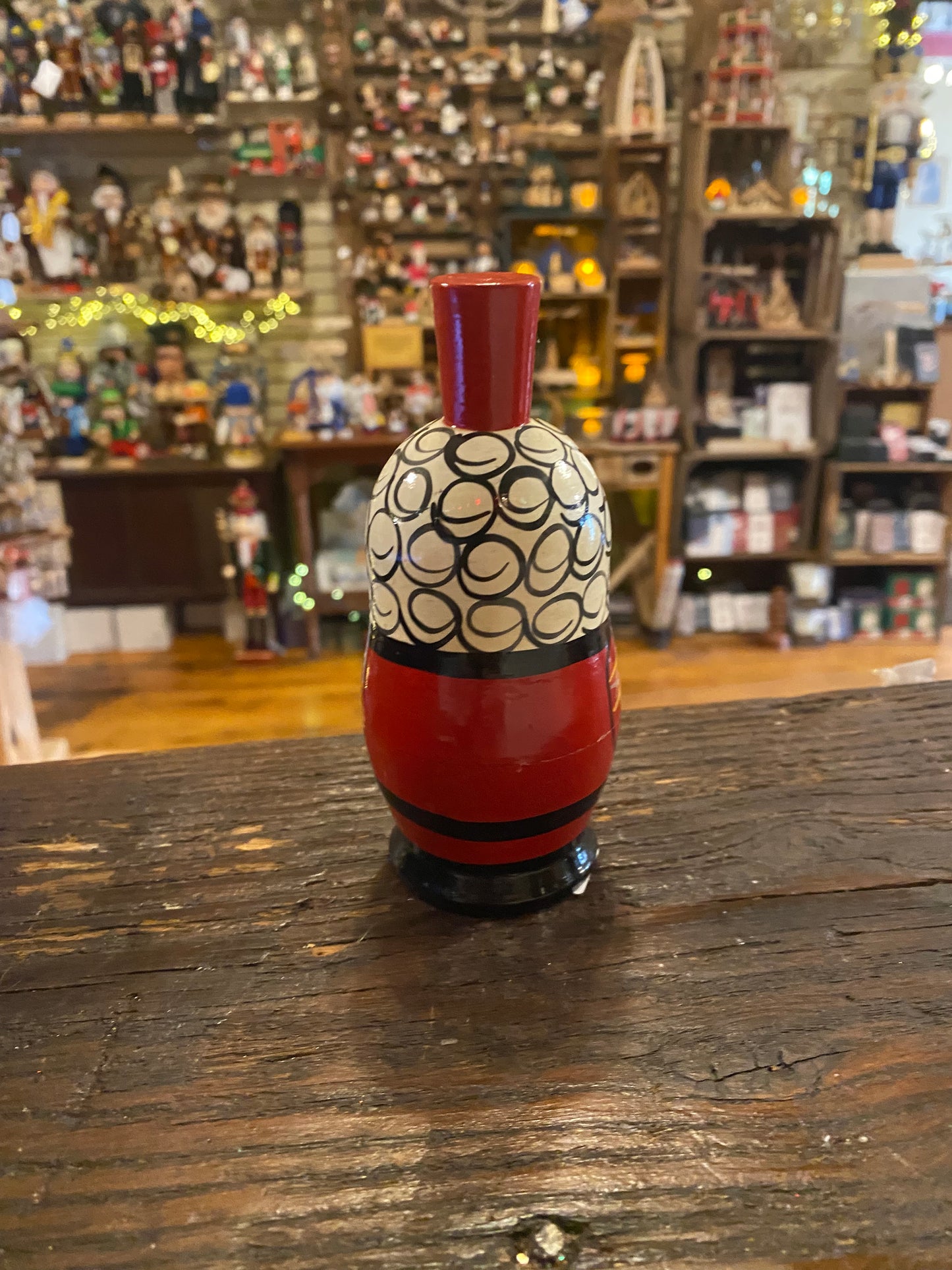 Nutcracker Looking Upwards Nesting Doll - medium
