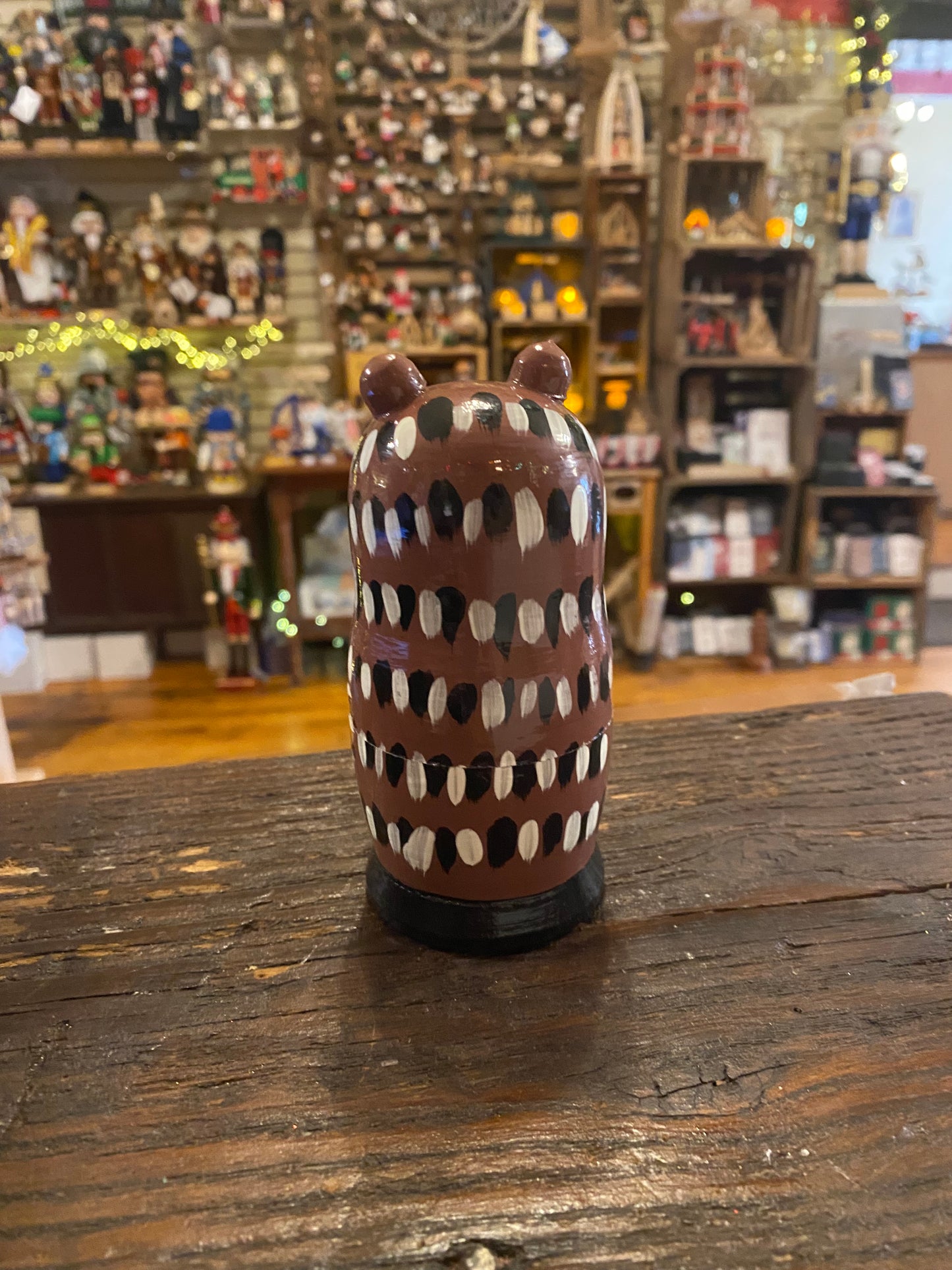 Brown Owl Nesting Doll - Small