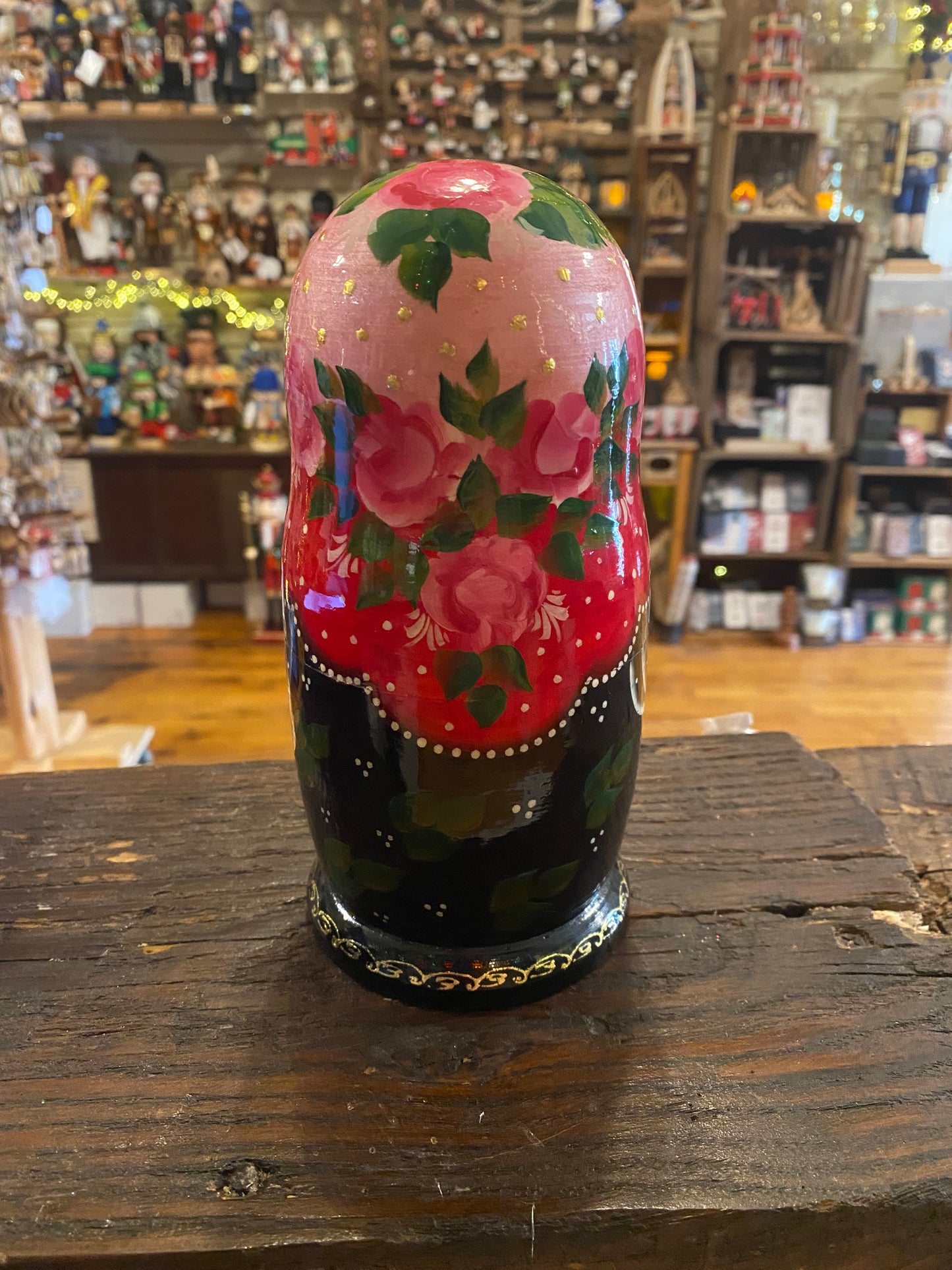 Christmas Scene Nesting Doll - Large