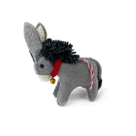Donkey Felt Wool Ornament