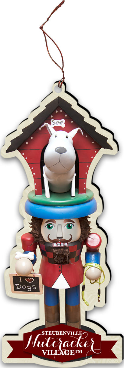Dog Lover Nutcracker Replica Ornament