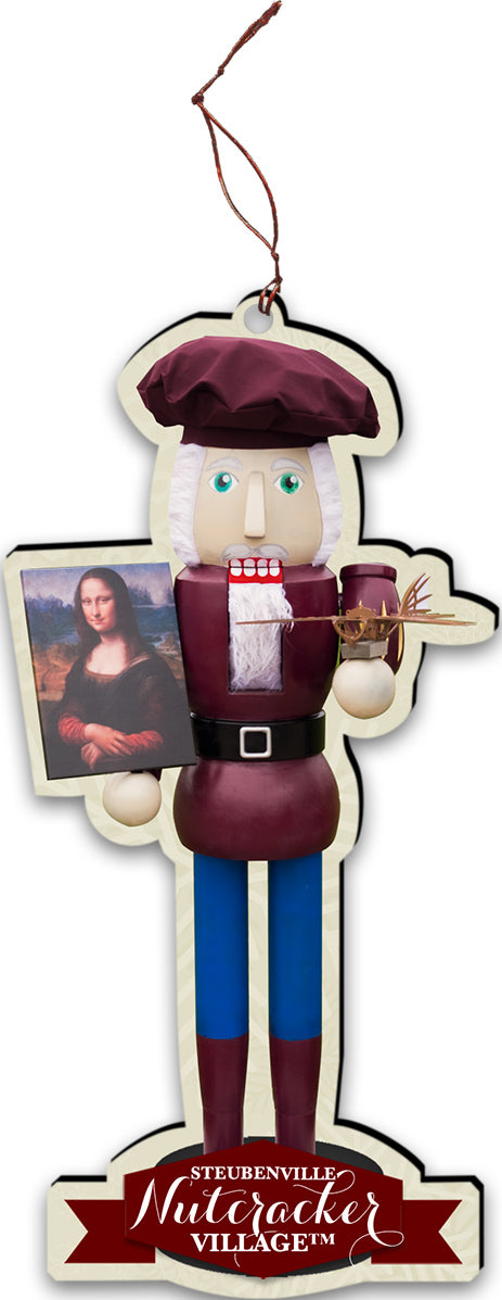 Leonardo da Vinci Nutcracker Replica Ornament