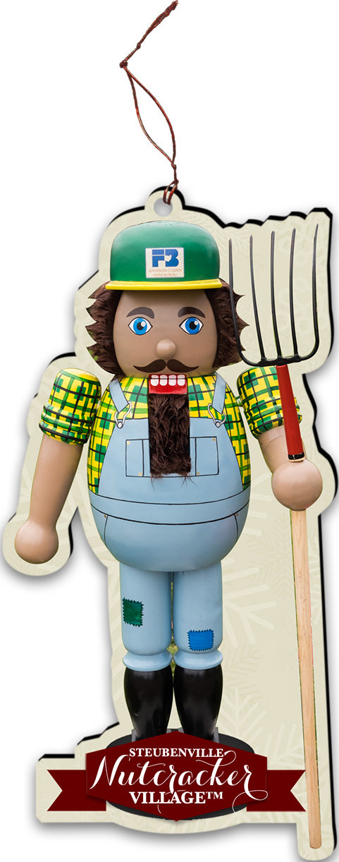 Farmer Nutcracker Replica Ornament