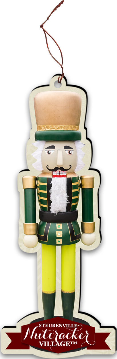 Traditional Green Nutcracker Replica Ornament