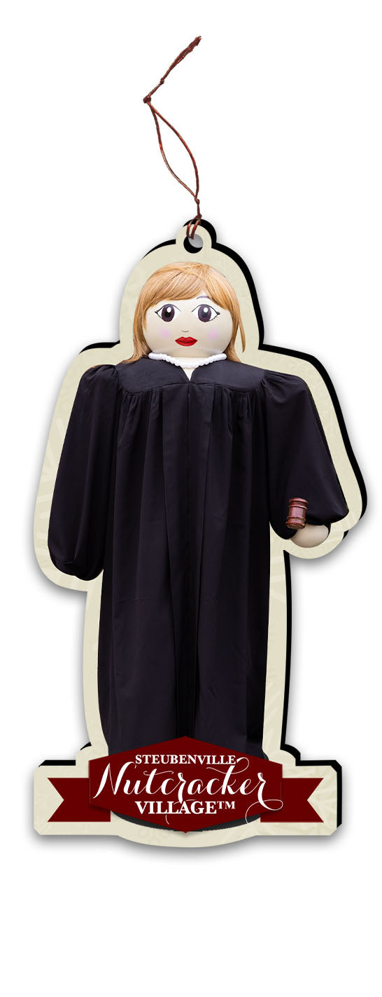 Woman Judge Nutcracker Replica Ornament