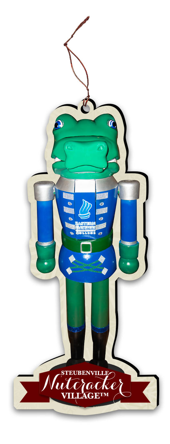 Eastern Gateway Gator Nutcracker Replica Ornament