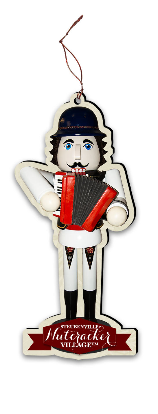 Accordion Player Wladziu Nutcracker Replica Ornament