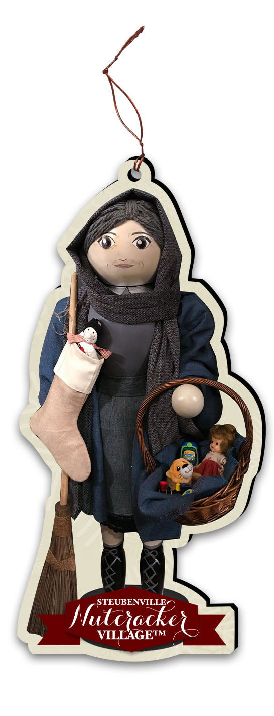 La Befana, the Italian Christmas Witch Nutcracker Replica Ornament