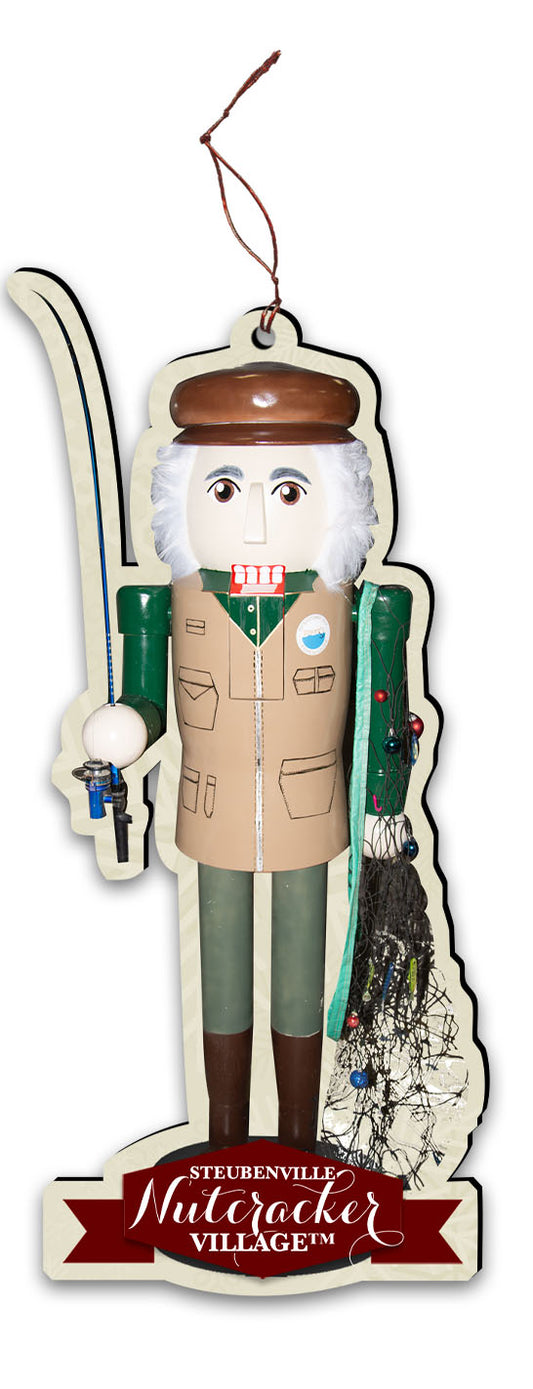Fisherman Nutcracker Replica Ornament
