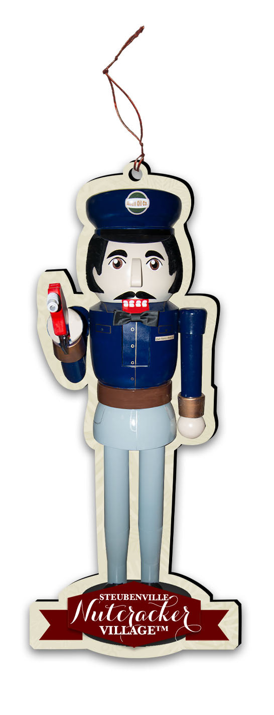 Old Fashion Service Attendant Nutcracker Replica Ornament