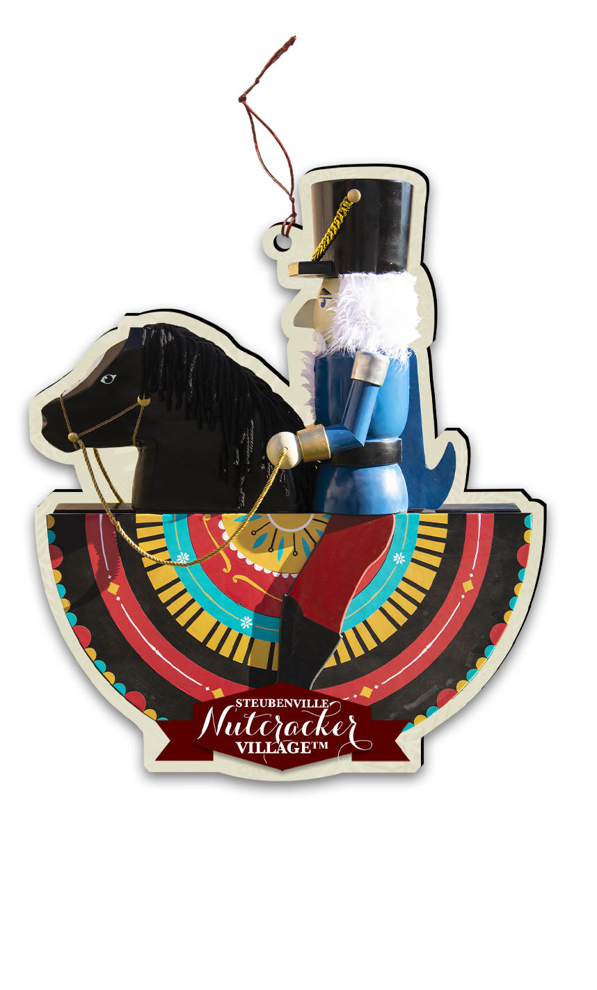 Reiterlein Rocking Horse Nutcracker Replica Ornament