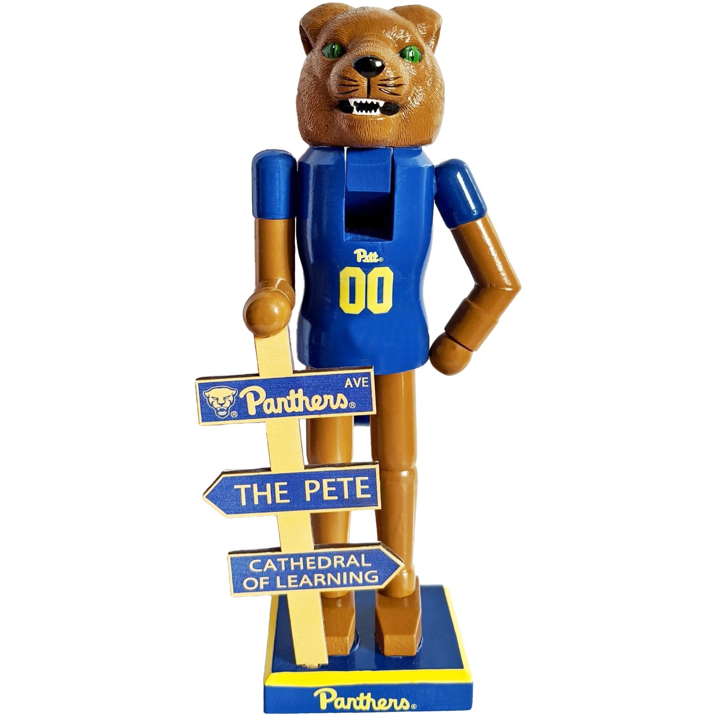 12″ University of Pittsburgh Panthers Mascot Nutcracker